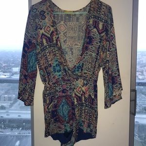Fun patterned romper